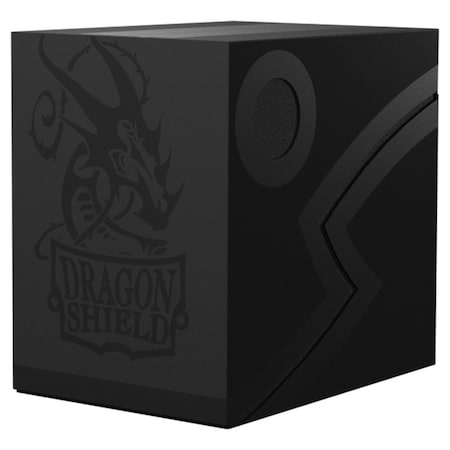 Complete Athlete Dragon Shield Double Shell Cards, Shadow Black & Black CO3295609